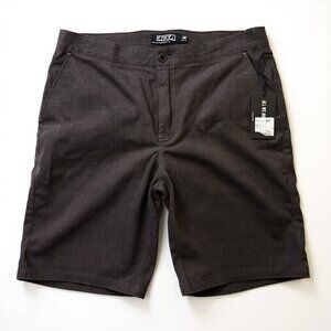 EZEKIEL USA Men's Brown Plaid Shorts 38